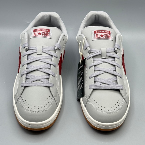 Converse Men's 11 Sneakers Grey Red Leather Pro Blaze Classic Streetwear A12719C - Picture 5 of 15